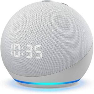 Smart Speaker with Clock - White 17% off